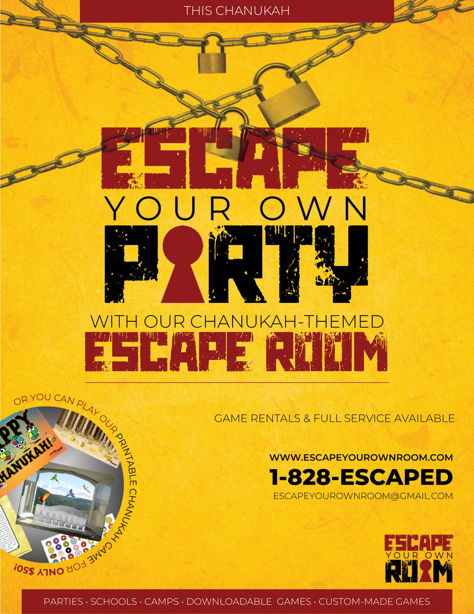 A Sukkot / Sukkos themed Escape the Room Game for Teens and Adults